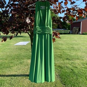 Green Halter Dress